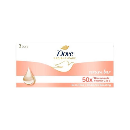 Dove Radiant + Care Serum Bar 3's x 90g