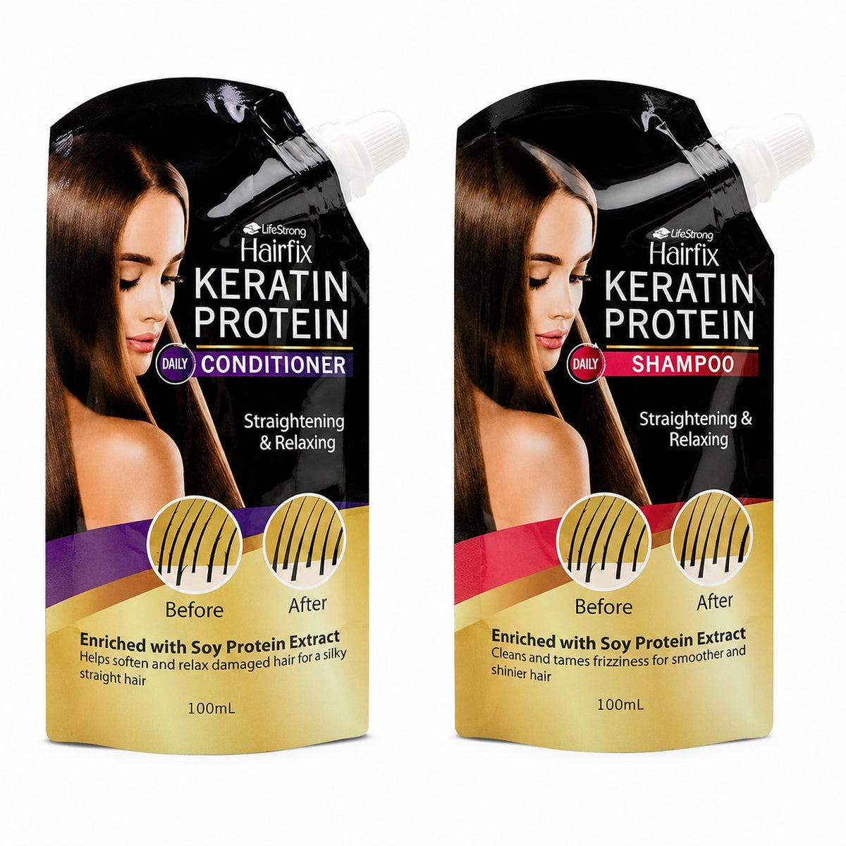 Hair Fix Keratin Shampoo & Conditioner 100ml