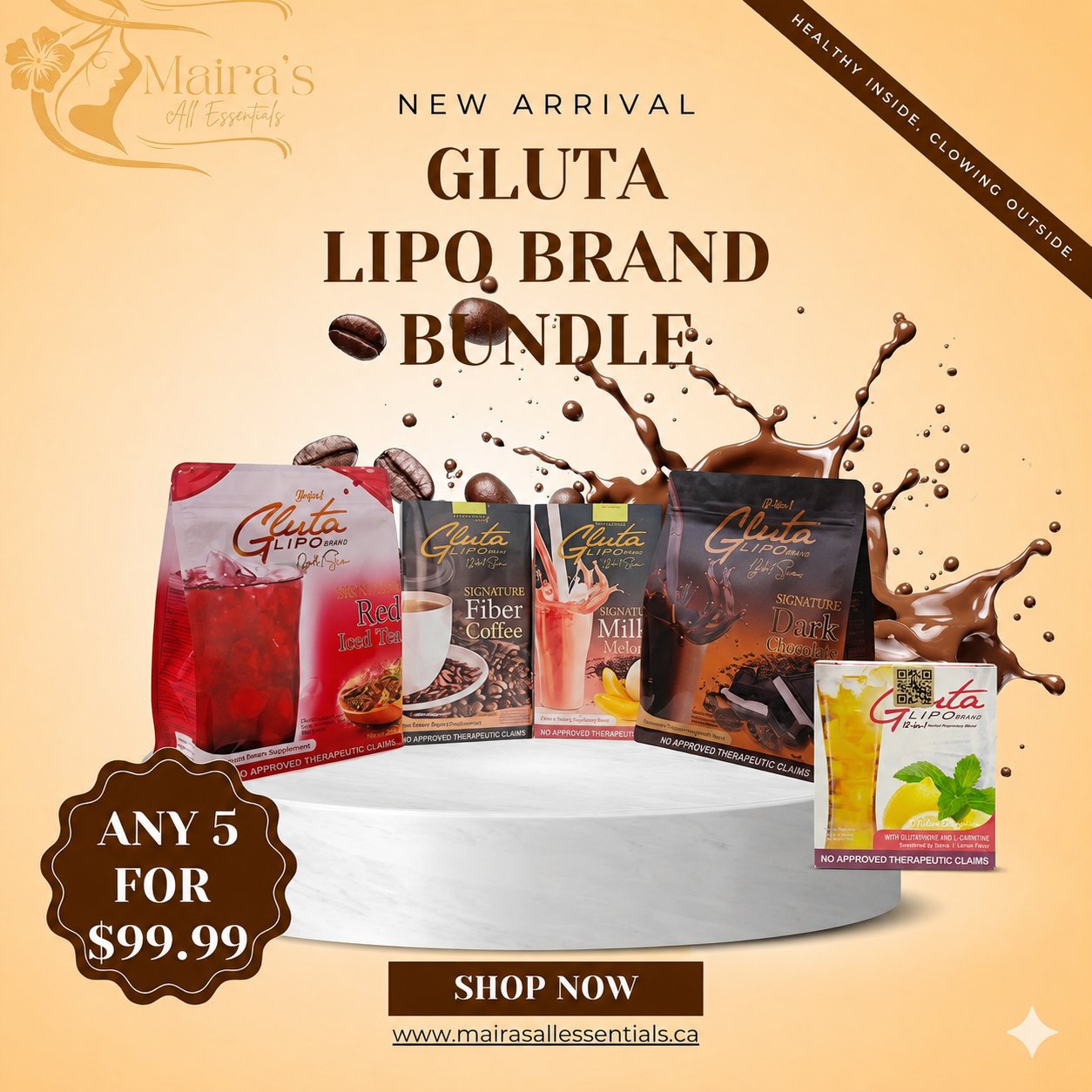 Gluta Lipo Brand Wellness Drinks Bundle (Choose Any 5)