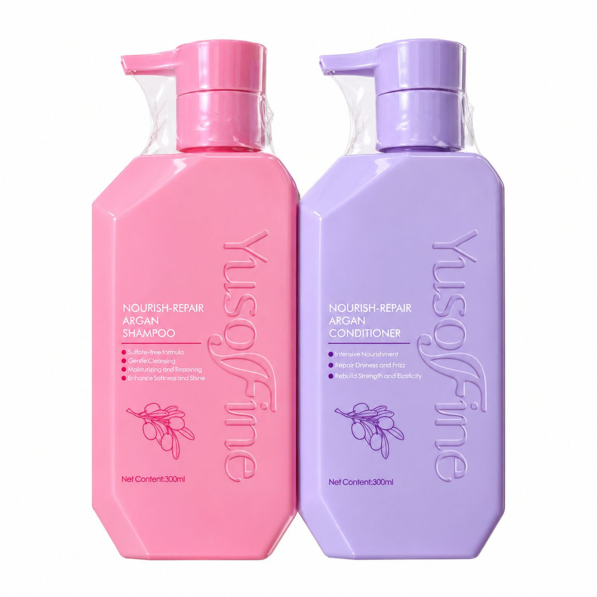 Yusofine Nourish Repair Argan Conditioner & Shampoo 300ml