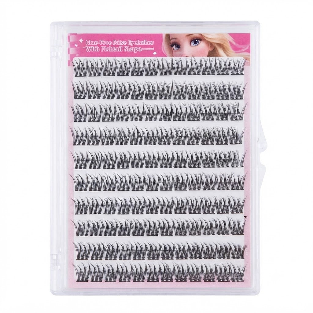 BQI 100-120 Cluster Fale Eyelashes Self Adhesive Softer Lashes